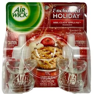 Air Wick Refills Enchanted Holidays Mrs Clause' Apple Pie RARE Hard To Find New